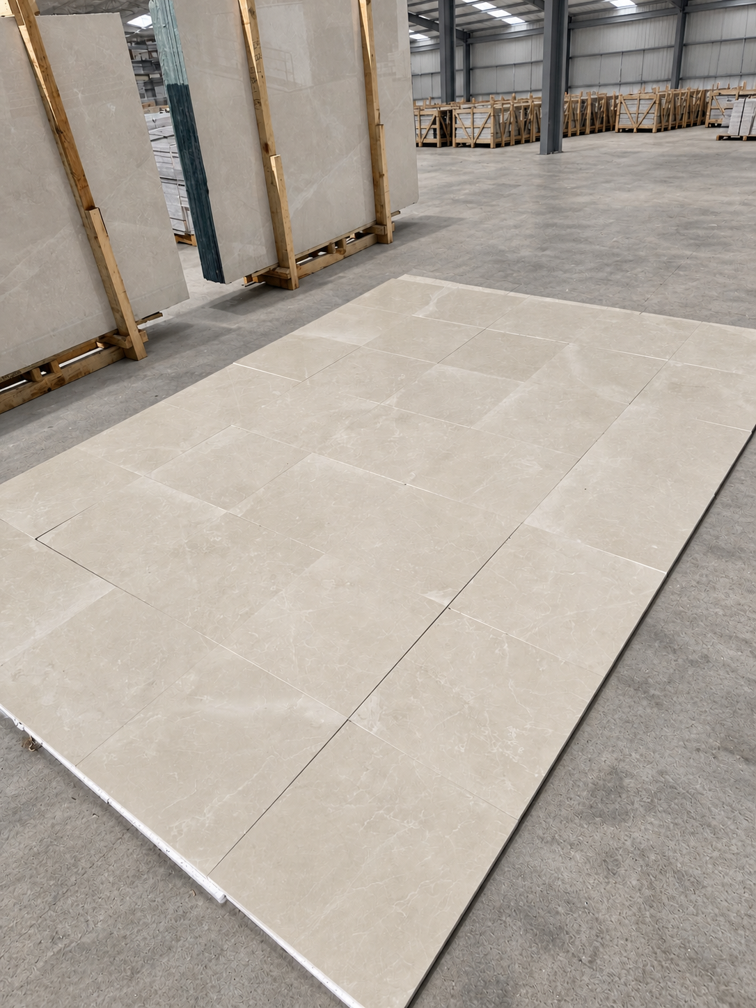 Crema Royal Beige tile layout
