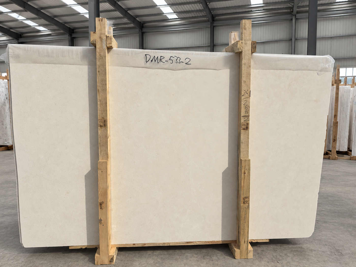 Limra Limestone full slab in warehouse