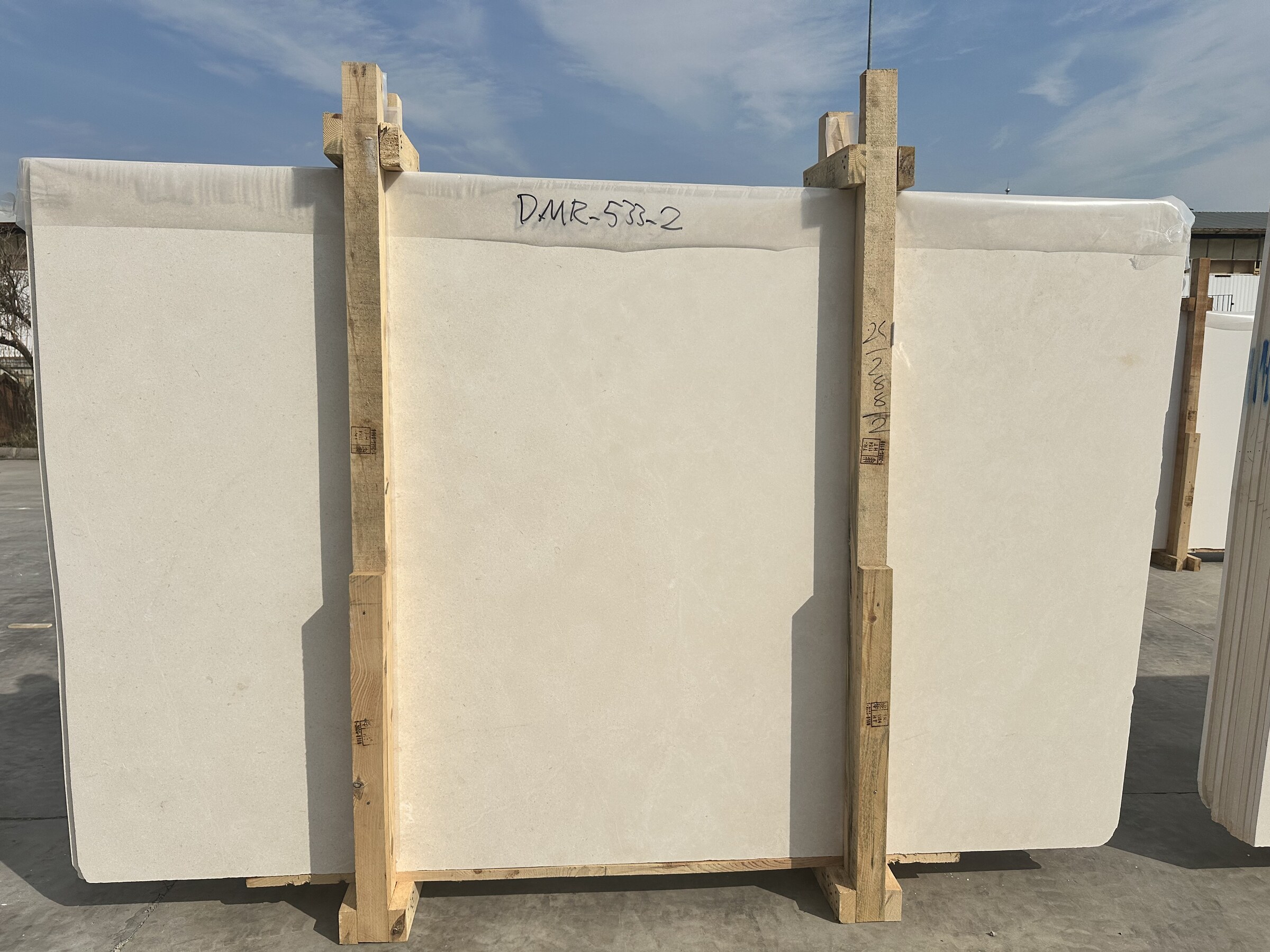 Limra Limestone full slab outdoors