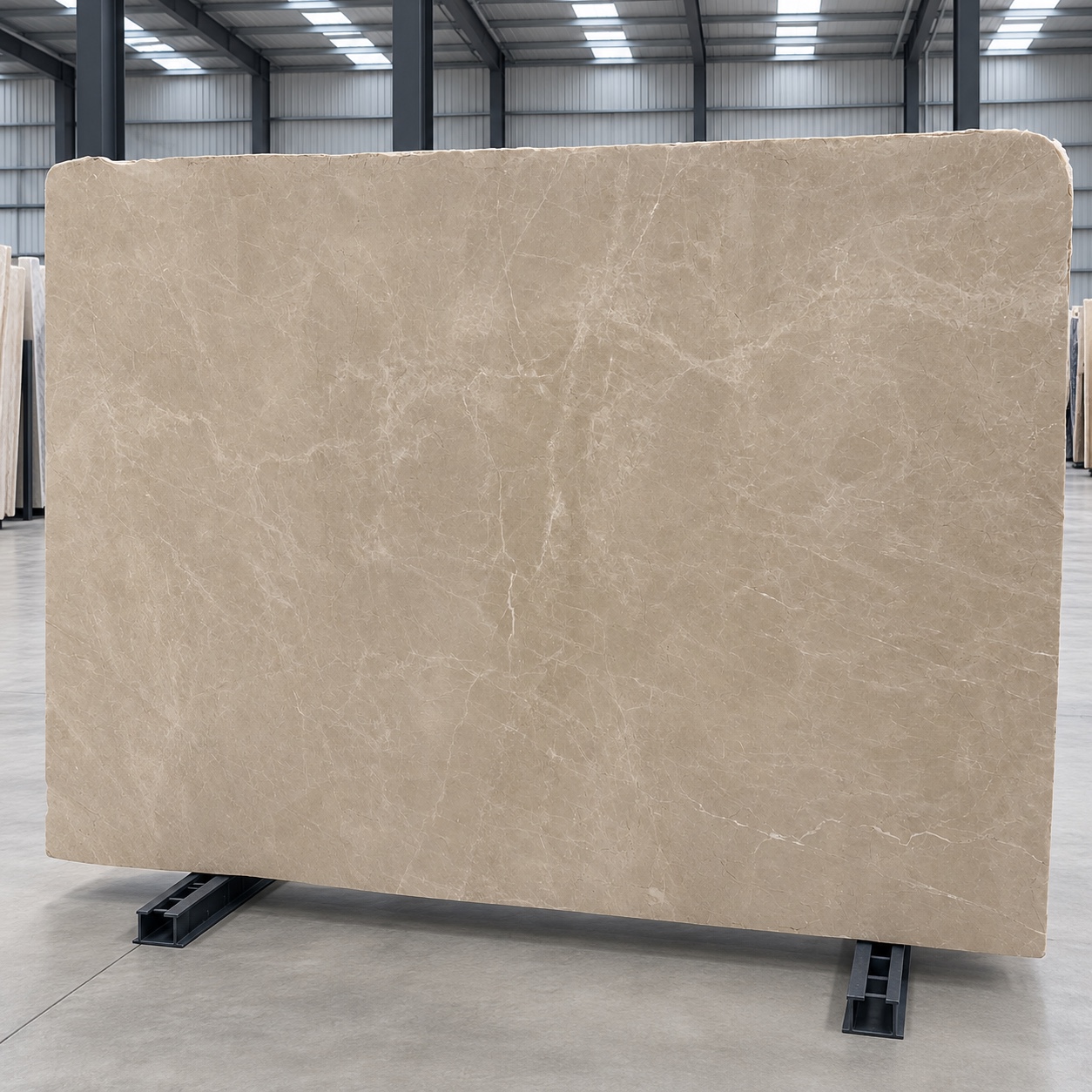 Armani Beige marble full slab with fine natural veins