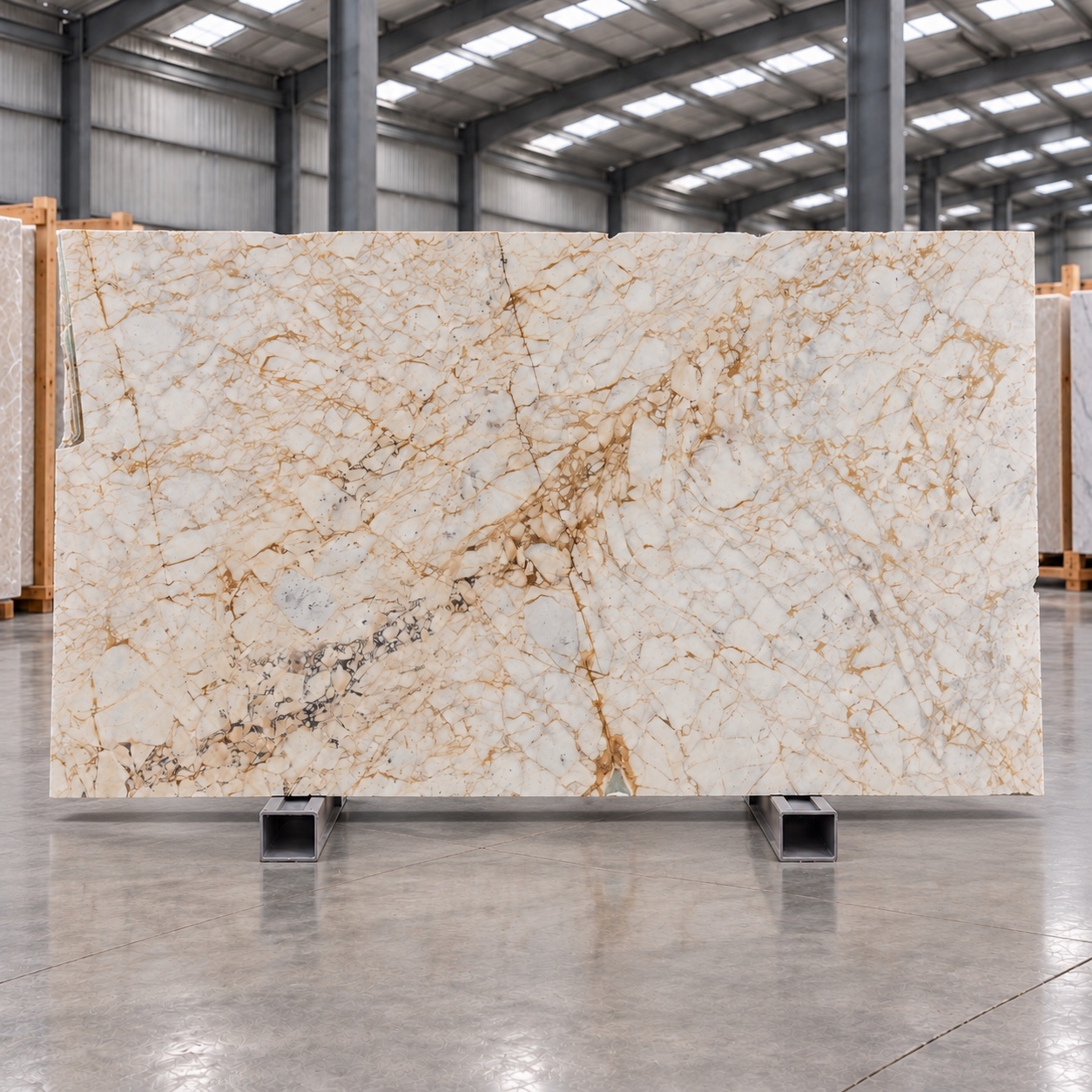Afyon Gold marble golden vein selection
